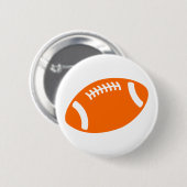 Orange Fußball Button (Vorne & Hinten)
