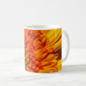 Orange Gänseblümchen-Kaffeetasse Kaffeetasse (VorderseiteRechts)