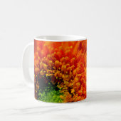 Orange Gänseblümchen-Kaffeetasse Kaffeetasse (Vorderseite Links)