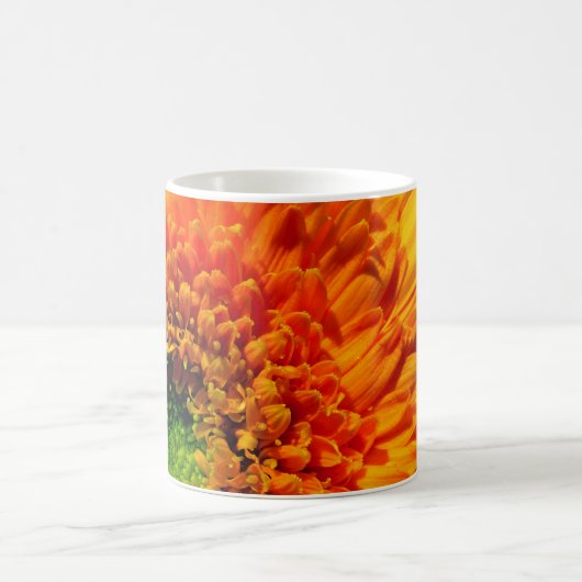 Orange Gänseblümchen-Kaffeetasse Kaffeetasse (Mittel)
