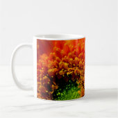 Orange Gänseblümchen-Kaffeetasse Kaffeetasse (Links)