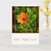 Orange Gänseblümchen-KARTE Karte (Gelbe Blume)