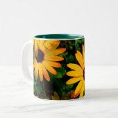 Orange Gänseblümchen mögen große Tasse (Vorderseite Links)