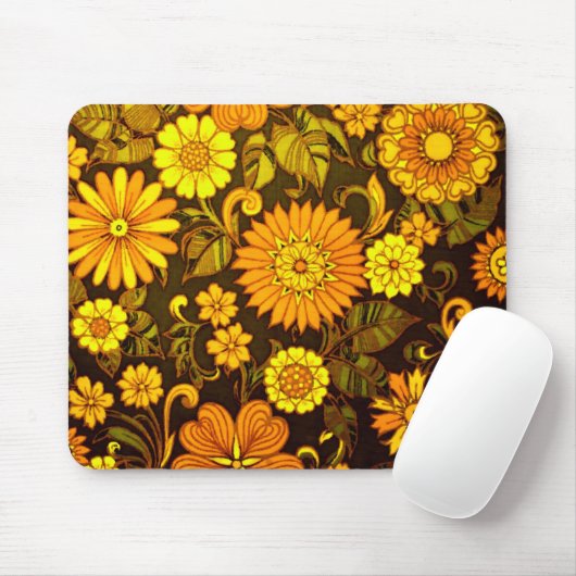 Orange Gänseblümchen Mousepad (Mit Mouse)