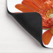 Orange Gänseblümchengerbera-Blume Mousepad (Ecke)