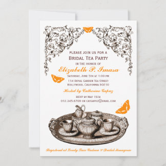 Orange Garden Bridal Teatro Party Einladung