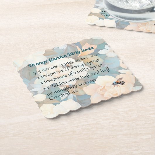 Orange Garden Dirty Soda Untersetzer (angewinkelt)
