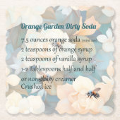 Orange Garden Dirty Soda Untersetzer (Vorderseite)