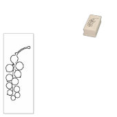 Orange Garden Lanterns Art Briefmarke Gummistempel (Stempel)