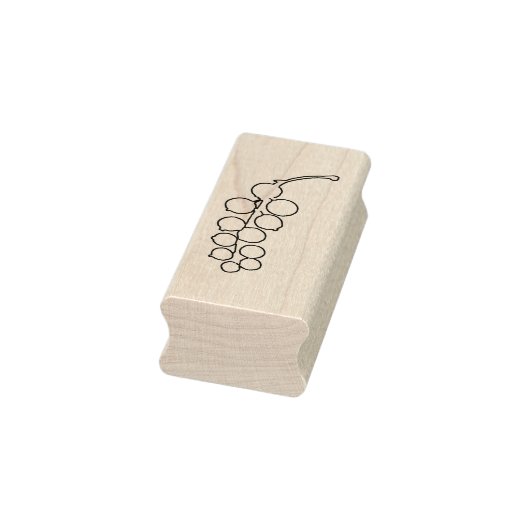 Orange Garden Lanterns Art Briefmarke Gummistempel (Stempel)