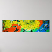 Orange Gator mit gelbem Afro Poster (Vorne)