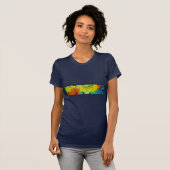 Orange Gator mit gelbem Afro T-Shirt (Vorne ganz)