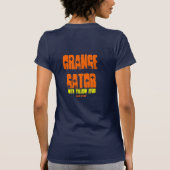 Orange Gator mit gelbem Afro T-Shirt (Rückseite)