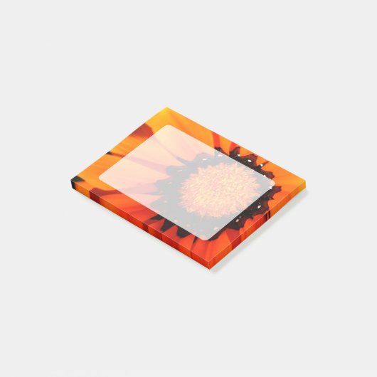 Orange Gazania Post-it Klebezettel (angewinkelt)