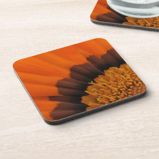 Orange Gazania Untersetzer (Linke Seite)