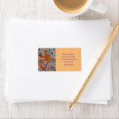 Orange Gecko Address Label Adressaufkleber (Insitu)