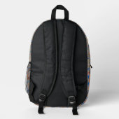 Orange Gecko Bedruckter Rucksack (Rückseite)