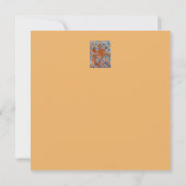 Orange Gecko Flat Birthday Card Karte (Rückseite)