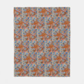 Orange Gecko Fleecedecke (Vorderseite)