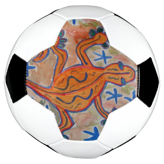 Orange Gecko Fußball (Gedreht)
