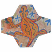 Orange Gecko Fußball (Flach)