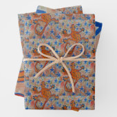Orange Gecko Geschenkpapier Set (Beispiel)