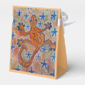 Orange Gecko Geschenkschachtel (Rückseite)