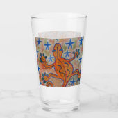 Orange Gecko Glass Tumbler (Rückseite)