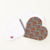 Orange Gecko Heart Notebook Notizblock (Innenseite)