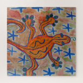 Orange Gecko Jigsaw Puzzle (Horizontal)