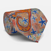 Orange Gecko Krawatte (Gerollt)