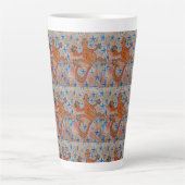 Orange Gecko Latte Tasse (Vorderseite)