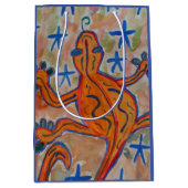 Orange Gecko Mittlere Geschenktüte (Vorderseite)