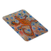 Orange Gecko Postcard Magnet (Rechte Seite)