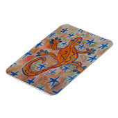 Orange Gecko Postcard Magnet (Linke Seite)