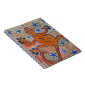 Orange Gecko Spiral Notebook Notizblock (Rechte Seite)