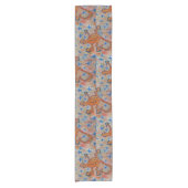 Orange Gecko Table Runner Kurzer Tischläufer (Vorderseite)