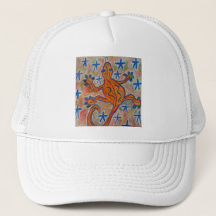 Orange Gecko Truckerkappe