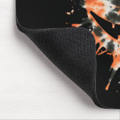 Orange Gefärbte Krawatte Kürbislaterne Face - Hipp Mousepad (Ecke)