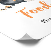 Orange Geist Little Boo Essen Schild (Ecke)