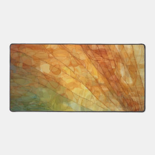 orange, gelb, Aquamarin Schreibtischunterlage