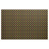 Orange Gelb auf Schwarz Punkte Design  Stoff (Yard (91,4 cm))