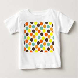 orange, gelb, braun, blaue Punkte Baby T-shirt