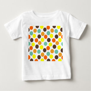 orange, gelb, braun, blaue Punkte Baby T-shirt