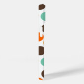 orange, gelb, braun, blaue Punkte Case-Mate iPhone Hülle (Rückseite / Rechts)