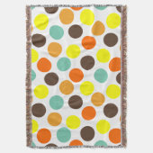 orange, gelb, braun, blaue Punkte Decke (Vorderseite Vertikal)