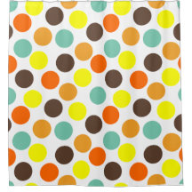 orange, gelb, braun, blaue Punkte