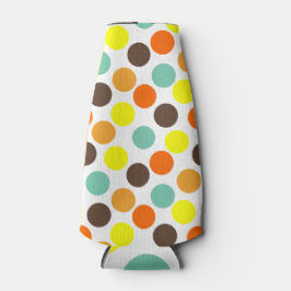 orange, gelb, braun, blaue Punkte Flaschenkühler