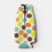 orange, gelb, braun, blaue Punkte Flaschenkühler (Rückseite)