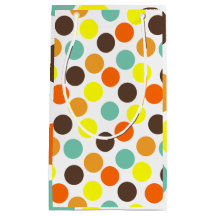 orange, gelb, braun, blaue Punkte